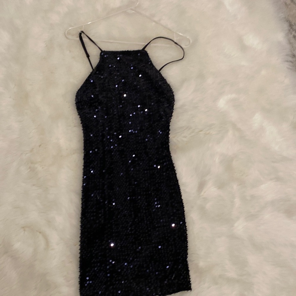 Express black sequin dress - Picture 1 of 3
